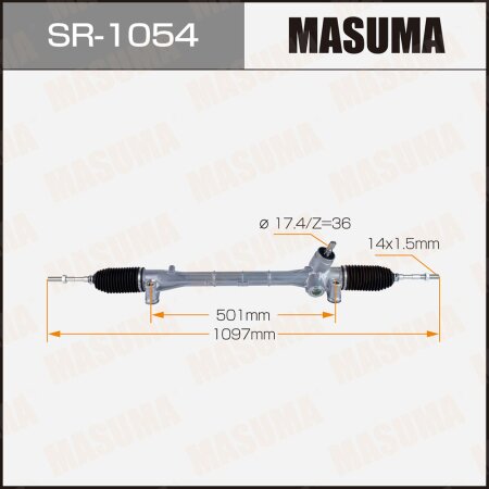 Рейка рулевая MASUMA (правый руль), SR-1054