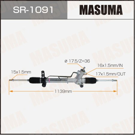 Рейка рулевая MASUMA (правый руль), SR-1091