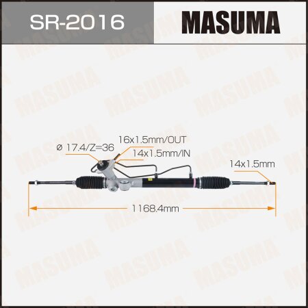 Рейка рулевая MASUMA (левый руль), SR-2016