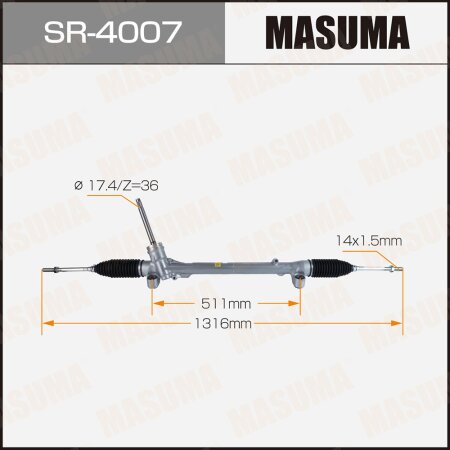 Рейка рулевая MASUMA (правый руль), SR-4007