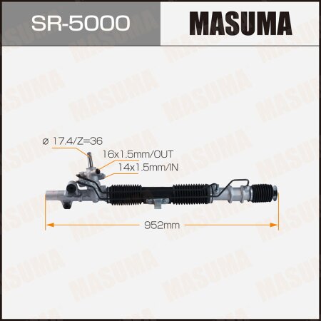 Рейка рулевая MASUMA (правый руль, ГУР), SR-5000