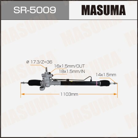 Рейка рулевая MASUMA (правый руль), SR-5009