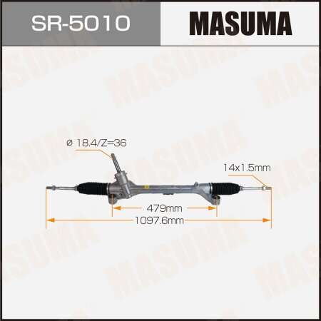 Рейка рулевая MASUMA (правый руль), SR-5010