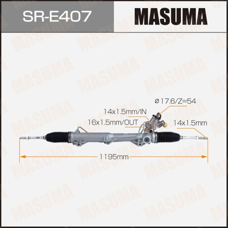 Рейка рулевая MASUMA (левый руль, ГУР), SR-E407