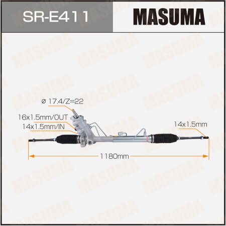 Рейка рулевая MASUMA (левый руль), SR-E411