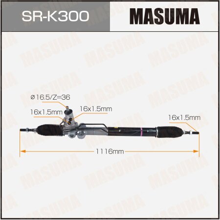 Рейка рулевая MASUMA (левый руль, ГУР), SR-K300