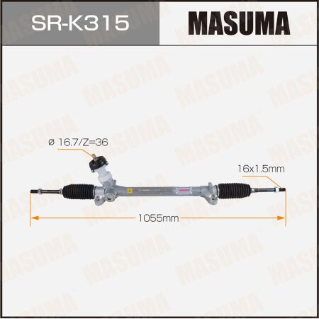 Рейка рулевая MASUMA (левый руль), SR-K315