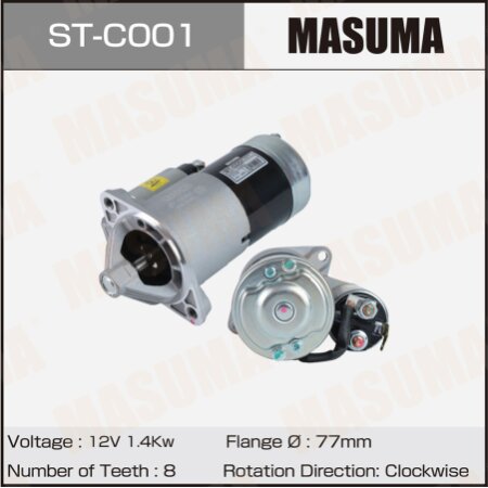 Стартер MASUMA, 12V1.4KW, ST-C001