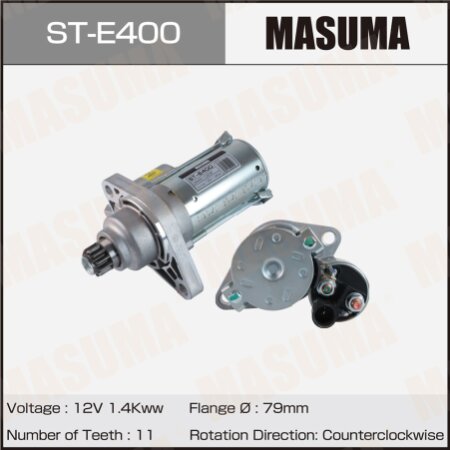 Стартер MASUMA, 12V/1.4KW, ST-E400