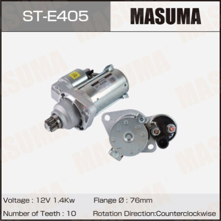 Стартер MASUMA, 12V/1.4KW, ST-E405