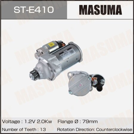 Стартер MASUMA, 12V/2.0KW, ST-E410