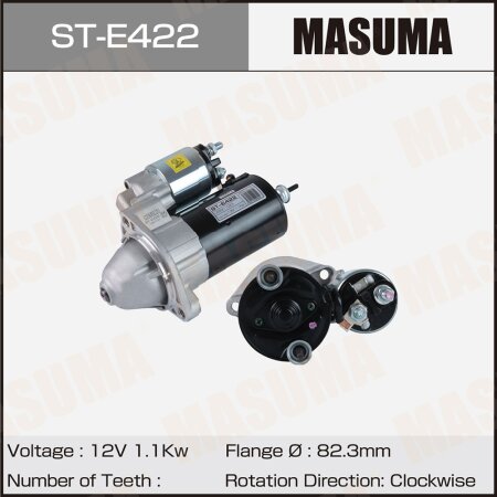 Стартер MASUMA, 12V/1.1KW, ST-E422