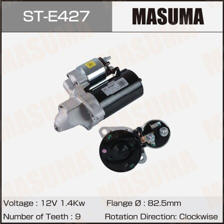 Стартер MASUMA, 12V/1.4KW, ST-E427
