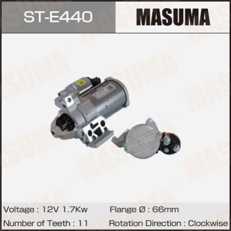 Стартер MASUMA, 12V/1.7KW, ST-E440