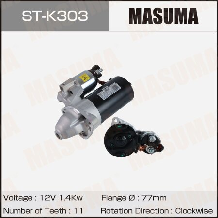Стартер MASUMA, 12V/1.4KW, ST-K303