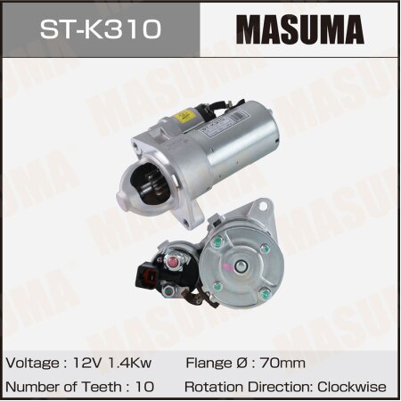 Стартер MASUMA, 12V/1.4KW, ST-K310