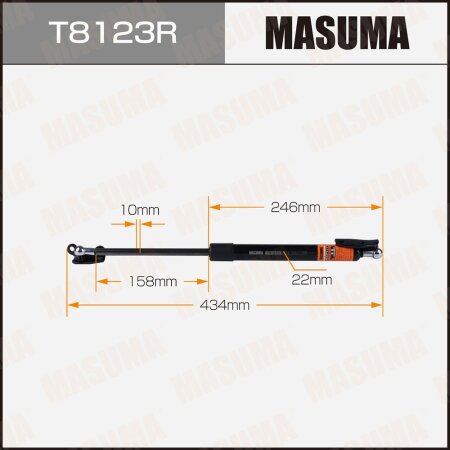 Упор газовый багажника MASUMA, T8123R