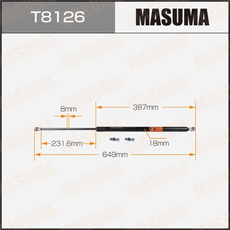 Упор газовый капота MASUMA, T8126