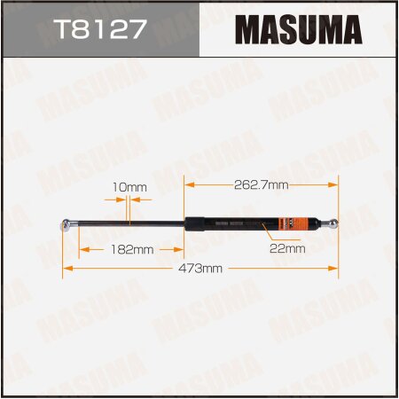 Упор газовый капота MASUMA, T8127