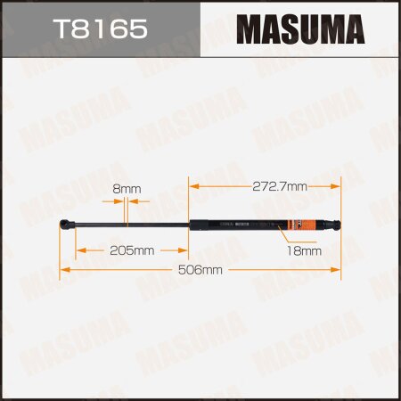 Упор газовый капота MASUMA, T8165