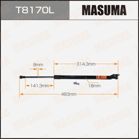 Упор газовый багажника MASUMA, T8170L