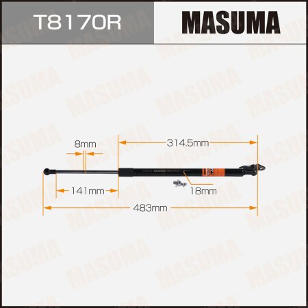 Упор газовый багажника MASUMA, T8170R