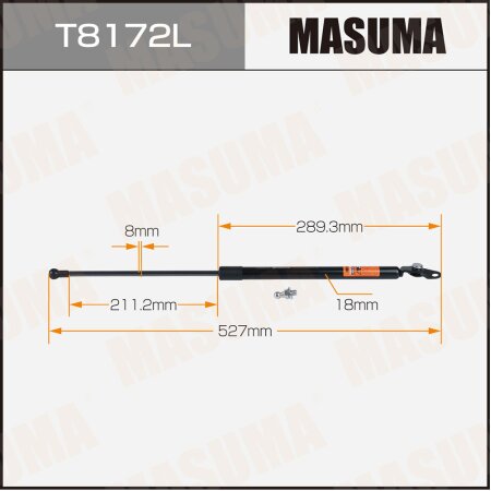 Упор газовый багажника MASUMA, T8172L