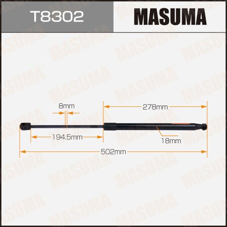 Упор газовый багажника MASUMA, T8302