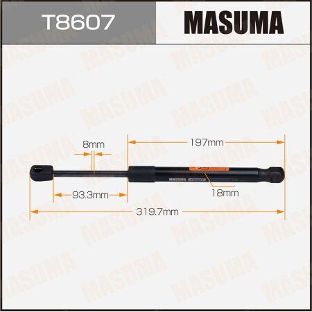 Упор газовый багажника MASUMA, T8607