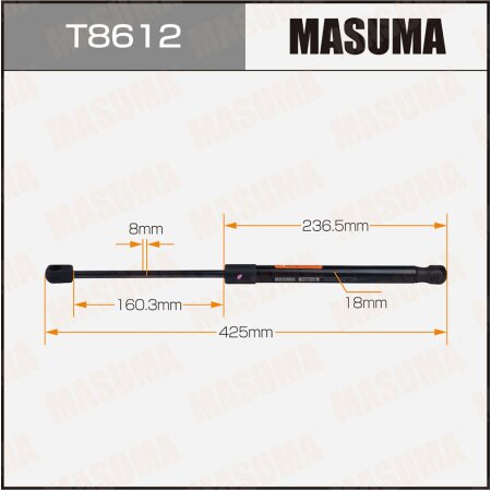 Упор газовый багажника MASUMA, T8612