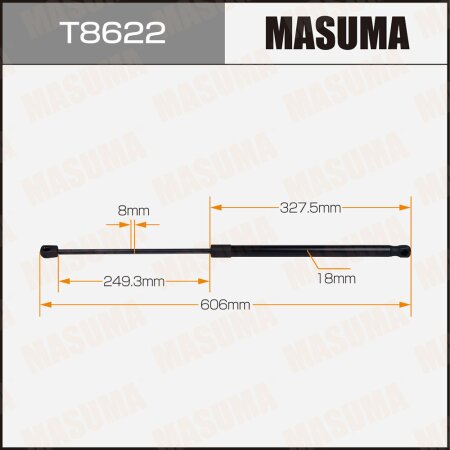 Упор газовый багажника MASUMA, T8622
