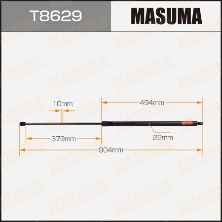 Упор газовый капота MASUMA, T8629