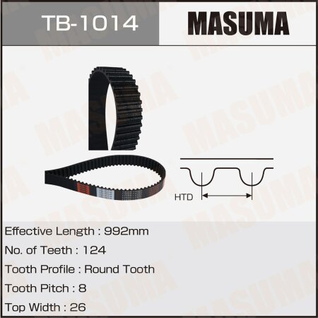 Ремень ГРМ Masuma, TB-1014