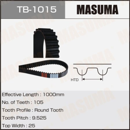 Ремень ГРМ Masuma, TB-1015