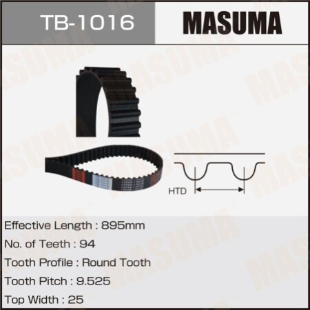 Ремень ГРМ Masuma, TB-1016