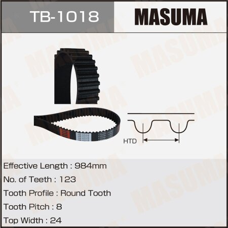 Ремень ГРМ Masuma, TB-1018
