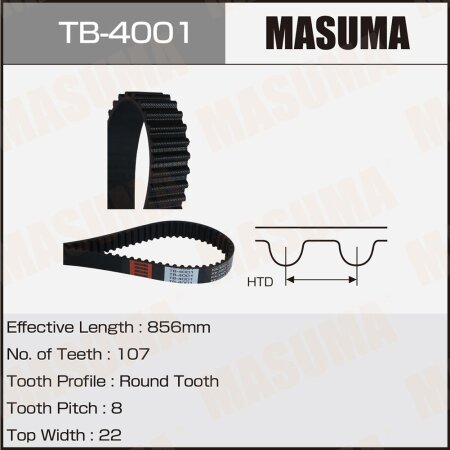 Ремень ГРМ Masuma, TB-4001