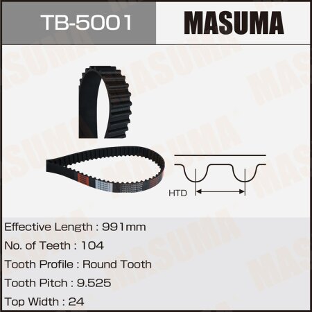 Ремень ГРМ Masuma, TB-5001