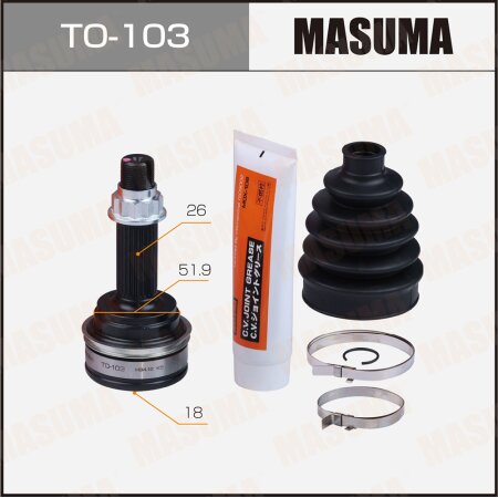 ШРУС наружный Masuma, TO-103