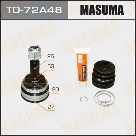ШРУС наружный Masuma, TO-72A48
