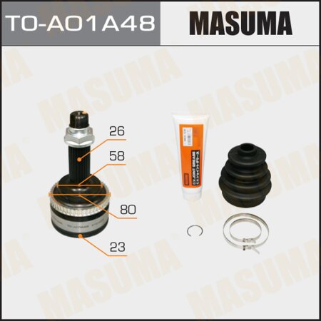 ШРУС наружный Masuma, TO-A01A48