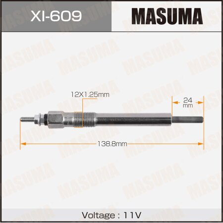 Свеча накаливания Masuma, XI-609