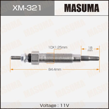 Свеча накаливания Masuma, XM-321