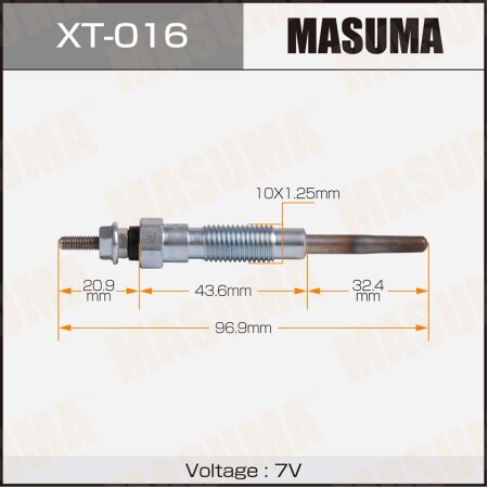 Свеча накаливания Masuma, XT-016