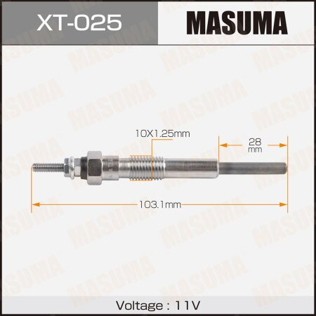 Свеча накаливания Masuma, XT-025