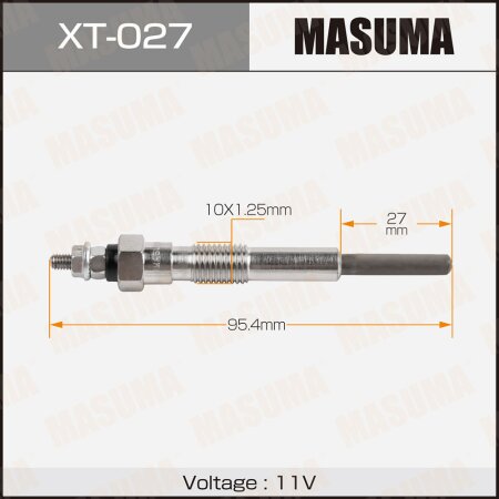 Свеча накаливания Masuma, XT-027