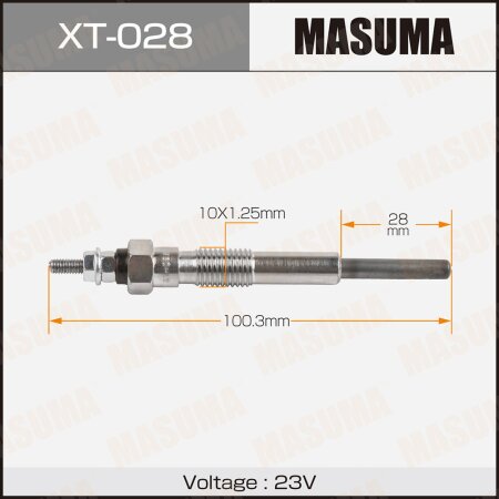 Свеча накаливания Masuma, XT-028