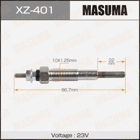 Свеча накаливания Masuma, XZ-401