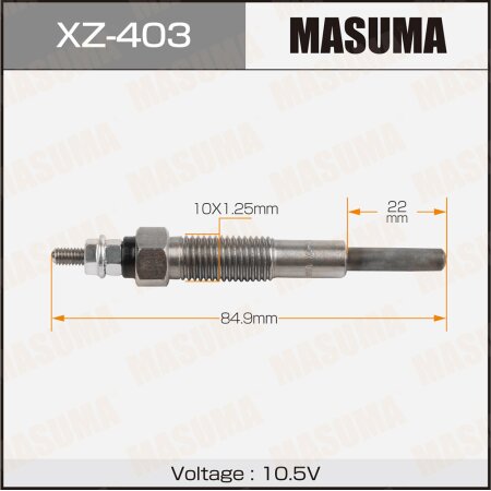 Свеча накаливания Masuma, XZ-403