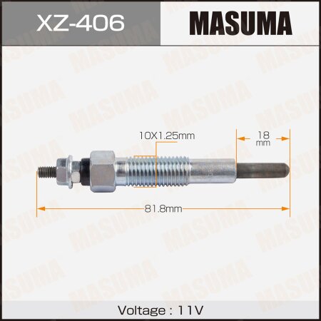 Свеча накаливания Masuma, XZ-406